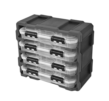 Cocraft FSS oppbevaringsbokser med rack, 4-pakning