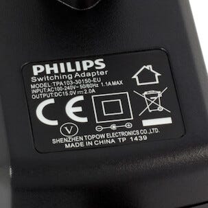Nätadapter Philips 15 V/2 A
