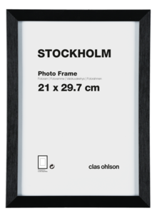 Fotoram Stockholm, svart