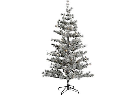 Frostad julgran med inbyggd belysning, 180 cm