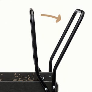 Micki Premium lära-gå-vagn i trä, svart, från 6 mån