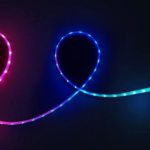 Deltaco Smart LED-list neon RGB utomhus, 2 x 5 m