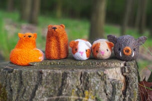 Agna Wool Art Kit ullfilting, villsvin, 10 cm