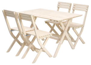 Hopfällbart bord, utemöbler trä
