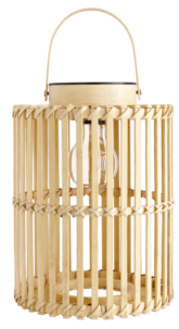Northlight solcellelykt bambus 
