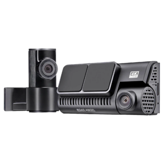 Road Angel Halo Ultima Kojelautakamera etu, taka 4K Dual GPS