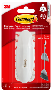 Command självhäftande krok, ståltråd large, 1-pack