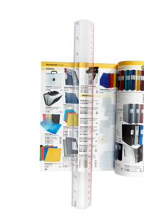 Viivain, jossa suurennuslasi