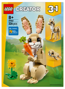 LEGO Creator 3-i-1 søt kanin 31162, fra 8 år