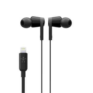 Hörlurar med mikrofon och Lightningkontakt, Belkin  Rockstar