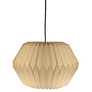 Origamilampa i vit papp