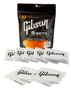 Gibson Brite Wires gitarstrenger, elgitar, 5-pack 
