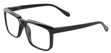 Läsglasögon med blåljusfilter, svarta