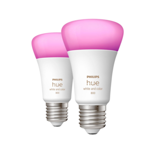 Philips Hue WCA E27 LED-pære, 9 W, Bluetooth, 2-pakning