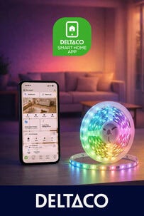 Deltaco Smart Home LED-list RGBIC WiFi IP65, 5 m