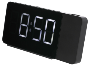 Klockradio med projektor