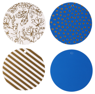 Runda hängetiketter 12-pack, 6 cm, FSC