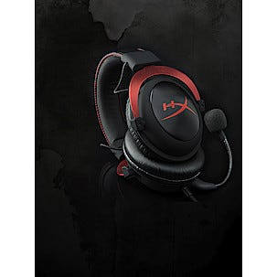 Pelikuulokkeet HyperX Cloud II Red, 7.1 surround-ääni