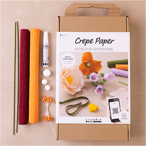 Creativ Company DIY startkit för kräppapper, blommor