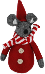 Juldekoration mus, 15 cm