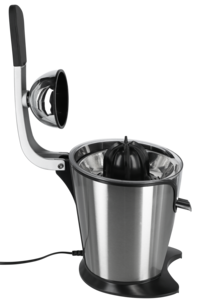 Citruspress juicer i rostfritt stål med pressarm, 400 ml