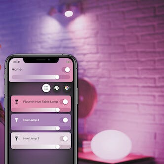 Philips Hue Flourish bordslampa, Bluetooth
