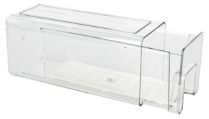 Pinottava säilytyslaatikko jääkaappiin, läpinäkyvä