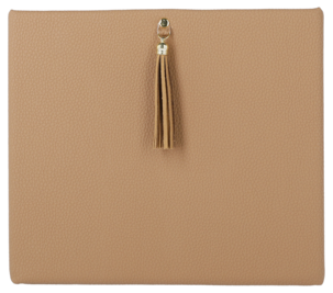 Kvadratisk oppbevaringsboks, lærimitasjon