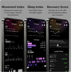 Ultrahuman Ring Air Älysormus, Space Silver