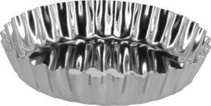 Terteformer 9 cm, rustfritt stål, 4-pakning