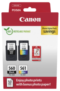 Canon CRG PG-560/CL-561 PVP bläckpatron set