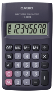 Casio HL-815L-BK Pöytälaskin