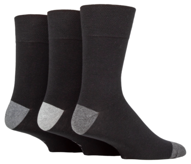 SockShop Gentle Grip herr strumpor. 39-45, 3-pack