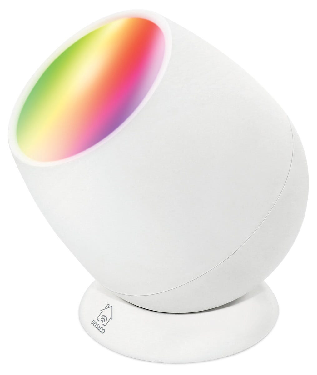 Deltaco Smart RGB-oppvåkningslys, Smart Home | Clas Ohlson