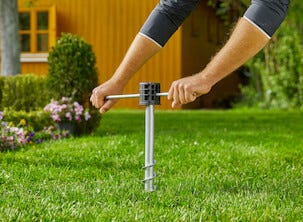 Gardena RollUp M slangetrommel på spyd, 20 meter