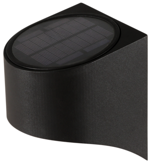 Väggbelysning solcell svart