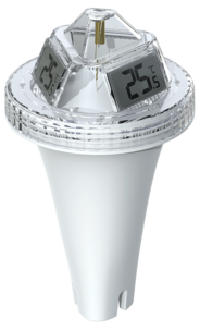 Digitalt bassengtermometer med trådløs innendørsmottaker