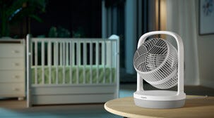 Philips CX2050/00 bordsfläkt tyst och liten, 24 W