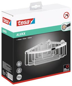 Tesa Aluxx duschkorg hörn självhäftande, krom