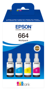 Epson 664 Eco Tank bläckpatroner, 4-färger