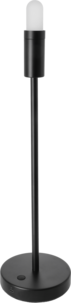 Northlight Ladattava lampunjalka, 46,5 cm, musta