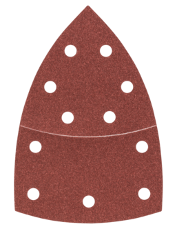 Bosch PSM multisliper sandpapir P120, 102x62x93 mm, 10-pakning