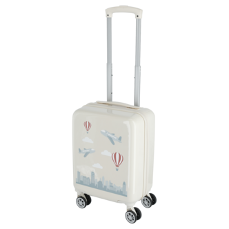 Lasten matkalaukku, 4 pyörää, teleskooppivarsi 46x30x20 cm