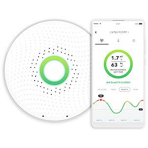 Airthings Wave, luftkvalitets- och radonmätare 
