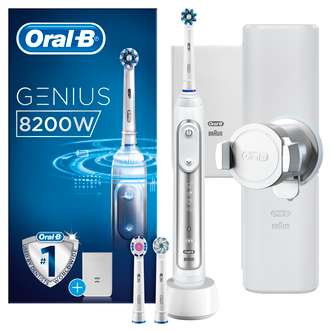 Eltandborste Oral-B Genius 8200W Silver