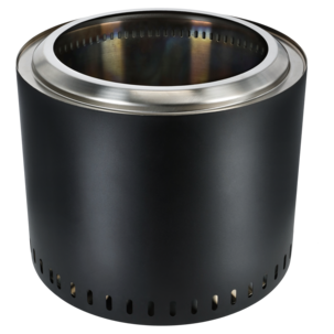 Bærbar båltønne med grillrist, utendørs, 49 x 40 cm