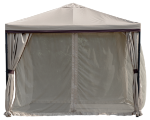 Paviljong på 3 x 3 m med myggnett
