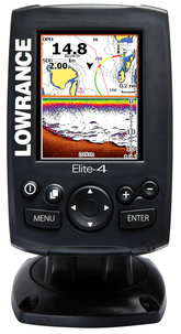 Sjökortsplotter med ekolod, Lowrance Elite-4