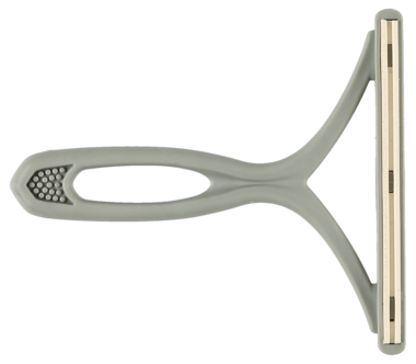 Pälsborttagare, gummiskrapa