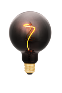 LED dekorpære E27 med sotet glass, dimbar, 95 mm